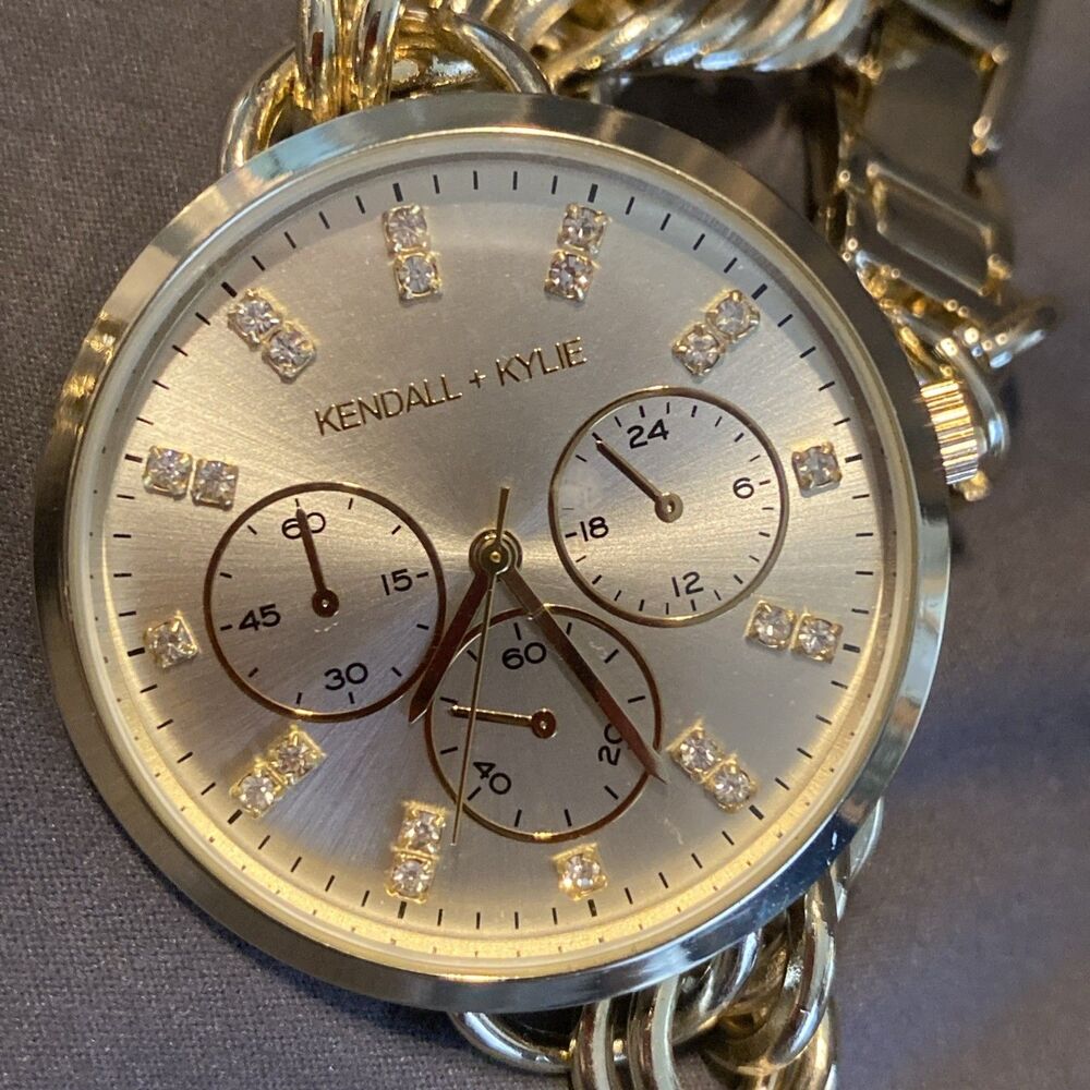 Kendall + Kylie Women's Watch Gold Tone Stainless Steel Quartz Crystal 38mm